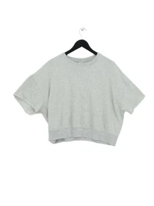 Victoria's Secret Pink Women's T-Shirt M Grey Cotton with Polyester Basic - Picture 1 of 6