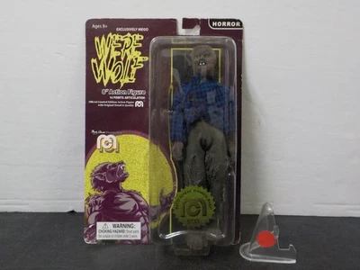 G1115 Mego Hombre Lobo FIGURA DE ACCIÓN Cuerpo Completo Flocado 8” Nuevo Terror Foto 1 de 2