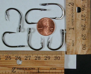 50 1/0 10827SS Schwarz Edelstahl Lebendköder Chunking Medium Tackle Fischhaken - Bild 1 von 3