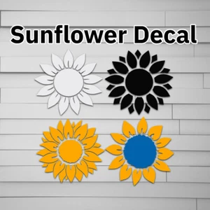 Sunflower Decal (for Car laptop window tumbler water bottle) ukraine flag - Picture 1 of 8