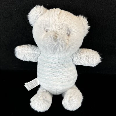 Oso de peluche tejido azul Baby Aspen 10" peluche animal bebé juguete Foto 1 de 4