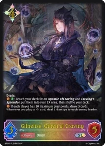 Gilnelise, Omen of Craving Foil - BP05-SL21EN - NM - Shadowverse Evolve - Picture 1 of 1