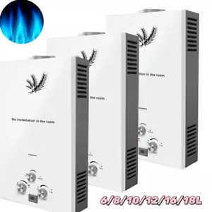 VEVOR 6L-18L Scaldino Scaldabagno LPG Display LCD Gas propano con Doccia - Foto 1 di 23