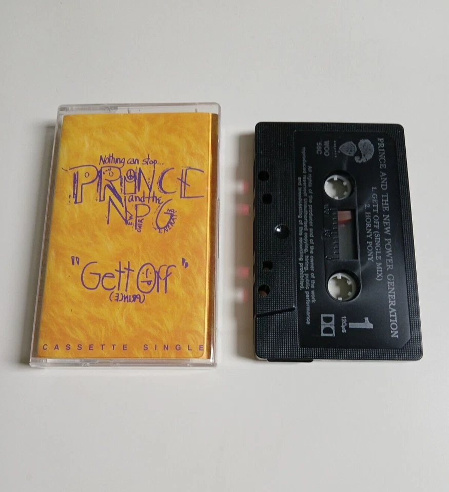PRINCE GETT OFF CASSETTE TAPE SINGLE WARNER BROS UK 1991 - Image 1 of 1