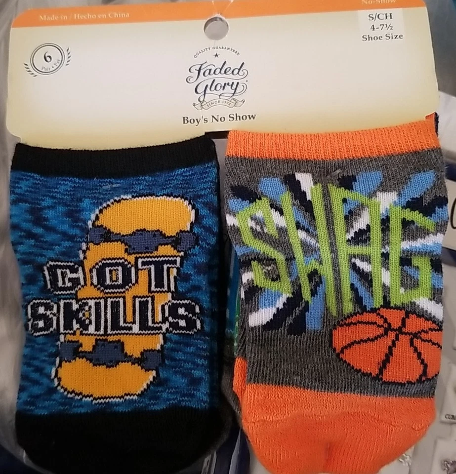 6 pares de meias masculinas sapato não mostrado tamanho 4-7,5 pequeno - Imagem 1 de 4