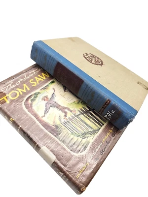 Mark Twain Hardcover Books Samuel L Clemens Library Stock Tom Sawyer Huckleberry - Image 1 of 4