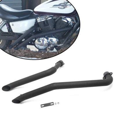 Exhaust Pipes Dual Muffler For Honda VT1100 Sabre Spirit Aero Shadow 1100 Matte Foto 1 de 4