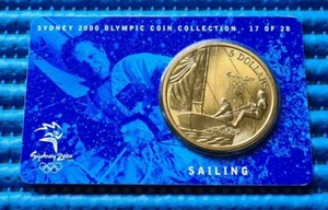 Sydney 2000 Olympic Coin Collection 17 of 28 Sailing Commemorative $5 Coin - Picture 1 of 3