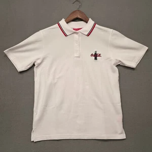 Coca-Cola Damen weißer Pullover Viertelknopf Poloshirt Größe 18W/20W - Bild 1 von 8