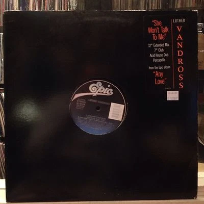 [SOUL/FUNK]~NM 12"~LUTHER VANDROSS~She Won't Talk To Me~[x4 Mixes]~[1988]~ - Image 1 of 4