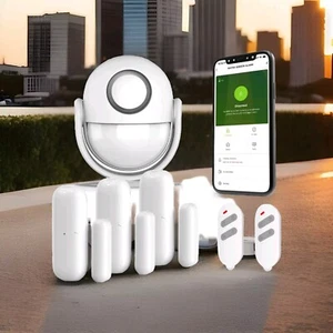 Home Security Alarm Burglar System Motion Sensor +3 Door Contacts Smart Tuya APP - Picture 1 of 9