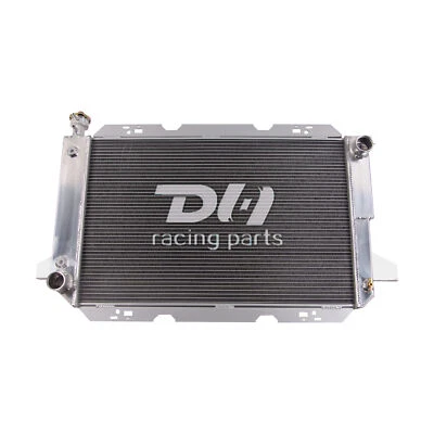 Radiador de aluminio 4 filas para Ford 1985-1996 F-150 F-250 F-350 Super Duty Bronco Foto 1 de 4