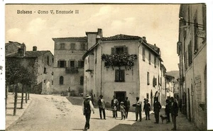Italy Bolsena - Corso Vittorio Emanuele III old Taddei published postcard - Picture 1 of 3