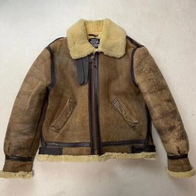 Schott  Type B-3 Flight  Mouton Jacket  Size 42   Made in USA - Image 1 of 4