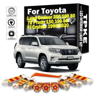 Kit de luces interiores LED Canbus para Toyota Land Cruiser 200 Prado 150 FJ Cruiser Foto 1 de 4