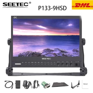 SEETEC P133-9HSD 13.3" 3G-SDI HDMI Alloy Pro Broadcast 4K Video Monitor Ultra HD - Picture 1 of 9
