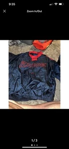 Vintage Atlanta Braves windbreaker shoulder zip Size XXL - Picture 1 of 3