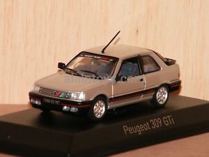 PEUGEOT 309 GTi 1987 Futura Grey with PTS deco NOREV 1/43 Réf 473910