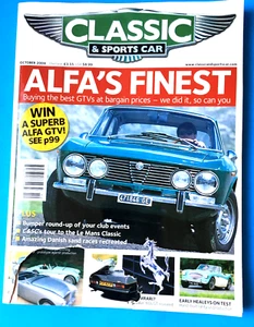 Magazine Classic & Sports Car UK Oct. 2004, Alfa Romeo, Aston, Ferrari & More - Imagen 1 de 6