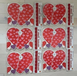 LOT OF 6 Valentines Day Heart Red Pink Garland Home Classroom Party Decor 12FT - Picture 1 of 3