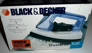 Black & Decker Foldable Travel Iron TravelPro X20 Original Box Used Once - Picture 1 of 12