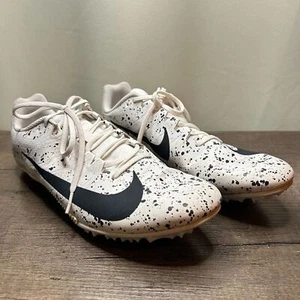 Nike Racing Zoom Rival 5 White and Black Speckled Men's Sprint Shoes Size 12 - Picture 1 of 6