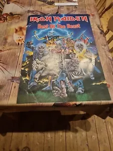 iron maiden poster best of the beast 1996 record shop promotions poster - Imagen 1 de 12