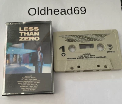 Less Than Zero Soundtrack Cassette Tape L.L. Cool J Danzig Orbison Public Enemy - Image 1 of 2