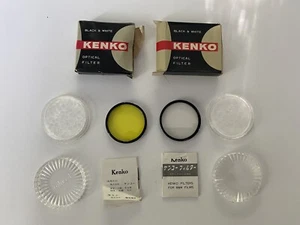 Kenko Black And White Optical Filters Clear And Yellow - Picture 1 of 7