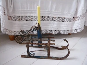 Alter Christbaumständer Shabby Frankreich Schlitten Landhaus Vintage Garten Deko - Bild 1 von 12