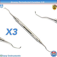 Gracey Curette 1/2 Periodontal Calculus Removal Hygiene Care Surgical Instrument
