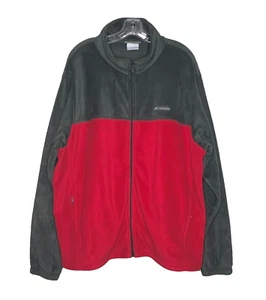 Columbia Granite Mountain Fleece Jacket Mens XXL Red Gray  Full Zip Outdoor - Picture 1 of 20
