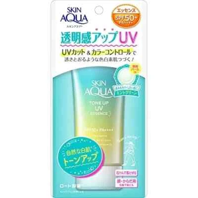 Protector solar Skin Aqua Tone-Up UV Essence SPF50 PA++++ - verde menta 80 g Foto 1 de 4