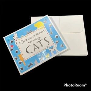 11 Notizkarten Katzen von Kathy Davis Open Box Blanko Karten und Umschläge 1995 - Bild 1 von 5
