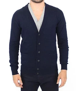 ERMANNO SCERVINO Blau Wolle Kaschmir Cardigan Pullover Sweater IT50 / M UVP 540 $ - Bild 1 von 8