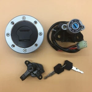 Kit de bloqueo de asiento con interruptor de encendido tapa de gas combustible adecuado para Suzuki Bandit600/1200 GSF600/1200 - Imagen 1 de 9