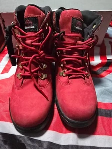 Timberland Field Boot Dark Red Nubuck - Picture 1 of 7
