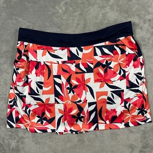 Callaway Opti-Dri XL Golf Skort Tennis Tropical Floral Pull On Skirt Polyester V - Picture 1 of 18