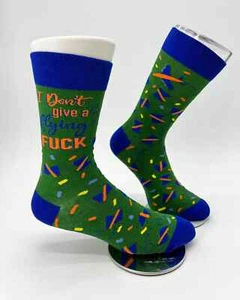 Calcetines I Don't Give a Flying F*ck para hombre talla 10-13 Fabdaz novedad moda - Imagen 1 de 1