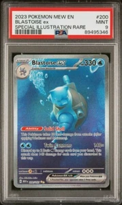 π₯ Pokemon TCG π₯ Blastoise ex #200 π₯ MEW - 151 - 200/165 SIR π₯ PSA 9 MINT π₯ - Picture 1 of 2