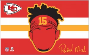 Mahomes Chiefs Original NFL Football 3' x 5' Banner Flagge mit 2 Ösen ☆ US-Verkäufer - Bild 1 von 1