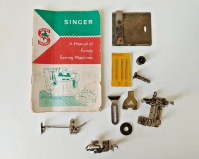 Vintage Singer Sewing Machine Manual booklet 1963 w. Accessories ~ FREEPOST UK ✅ - Image 1 of 4