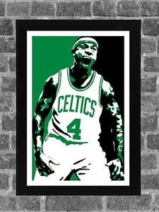Boston Celtics Isaiah Thomas Retrato Deportes Print Art 11x17 - Imagen 1 de 2