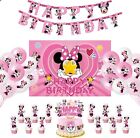 Minnie Mouse Decoracion Globos Adornos Y Telon De Fondo Para Cumpleaños Niña Set