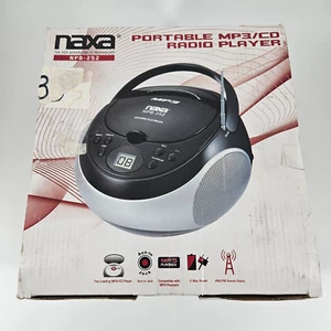 NAXA Electronics NPB-252 Portable MP3/CD Player with AM FM Stereo Radio Black - Picture 1 of 4