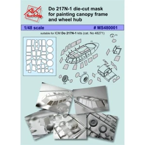 Dan Models MS480001 Scale 1:48 Mask For Aircraft Do 217N-1 ICM - For Model Kit - Bild 1 von 6