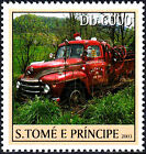 Sao Tome Principe MNH Feuerwehr Lkw Lastwagen Truck Oldtimer Baum Wald / 65