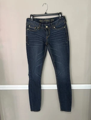 Express Jeans Women’s Size 4 Ultra Skinny Zelda Slim Fit Ultra Low Rise Gold Tag - Image 1 of 4