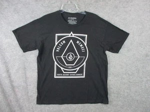 Volcom Shirt Mens Large Black Cotton Tee Youth Against Establishment skateboard - Picture 1 of 8