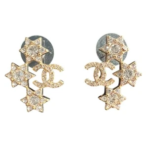 Chanel Orecchini Cristallo Stella e CC Incastro Autunno/Pre-Autunno 2020 (CCXX028) - Foto 1 di 5